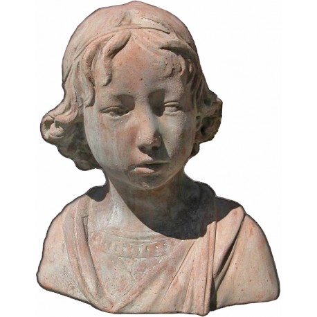 Busto di fanciullo fiorentino in terracotta