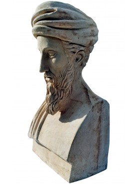 Pythagoras terracotta bust - our production