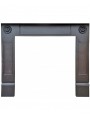 Iron frame for internal fireplace mouth