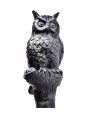 Umbrella stand bird of prey foot with Eurasian scops owl