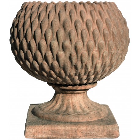 Terracotta pine globe pot