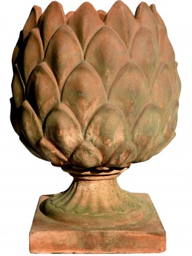 Vaso Carciofo in terracotta patinata