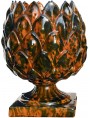 Vaso Carciofo in terracotta maiolicata