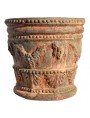 "Testone" festooned small size terracotta vase