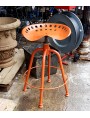 VINTAGE STOOL - SEAT TRACTOR ADJUSTABLE IN HEIGHT