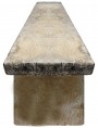 Grande panchina minimalista in pietra calcarea
