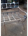 Bench in rust-coated iron - ovatrol