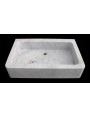 Simple kitchen sink - white Carrara marble