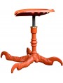 Vintage stool - height adjustable tractor seat with eagle foot