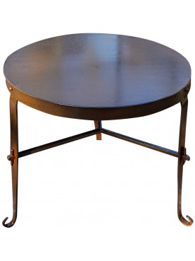 Hand made low round table our production