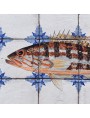 Pannello maiolica pesci - Boccaccia - Serranus scriba