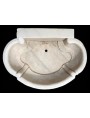 Lavello da bagno in marmo bianco copia di un manufatto seicentesco