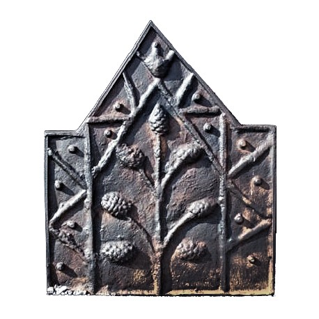 Gothic Fireback cast-iron repro