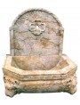 Fontanella in marmo Giallo reale - due leoni