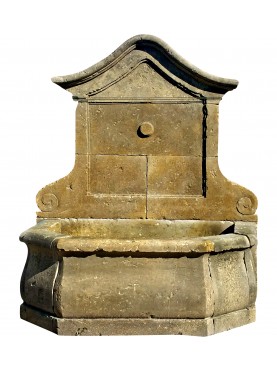 Fontana francese in pietra calcarea