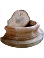 Fontana semicircolare in 15 pezzi in pietra calcarea