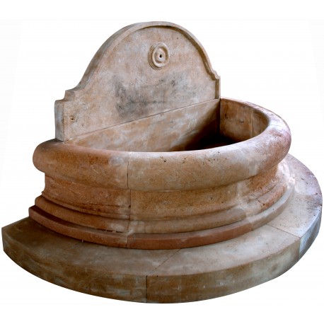 Semi circular fountain - limestone