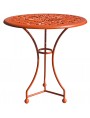Cast-iron and forged-iron Ø66cms round table with roses