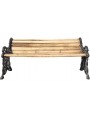 Panchina in ghisa e legno, design di Coalbrookdale Company