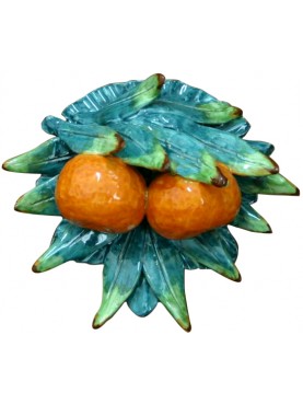 Mandarini con foglie