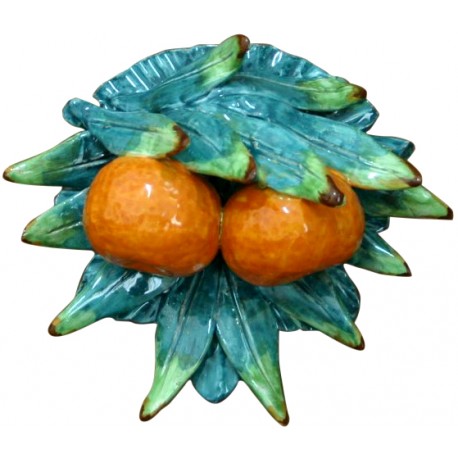 Mandarins with leafs