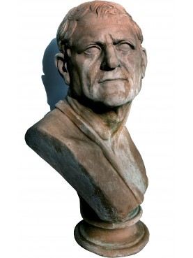 Lisimaco, busto in terracotta di epoca Augustea - nostra copia