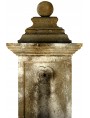 French Stone fountain in limestone with ball