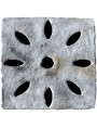 70x70cm Tombino carrabile a mandorle in pietra serena spessore 10 cm