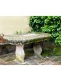 Piccolo tavolo da giardino ovale in pietra di nostra produzione