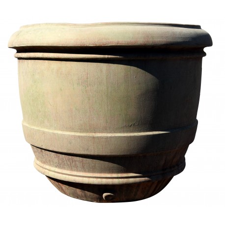 Cytrus globular Siena vase Ø 50 cms terracotta with light patina