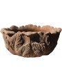Terracotta pot with achantus leaves