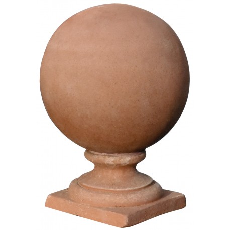 Terracotta sphere with base Ø23cms