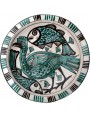 Bacini ceramici medioevali pisani - uccello e pesci