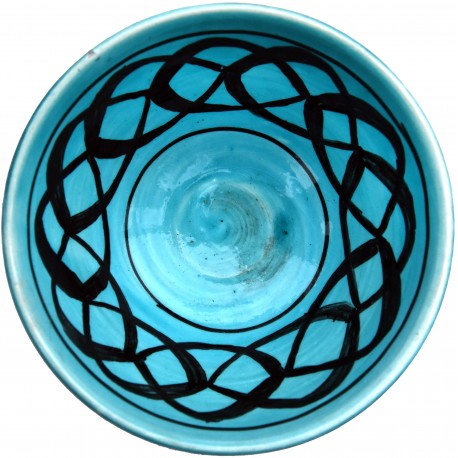 Copy of an ancient medieval Tuscan blue dish