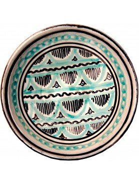 Copy of an ancient medieval Tuscan dish - geometric patterns