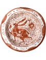 Medieval ceramic basins - Hispano Moorish dish copy - Hare