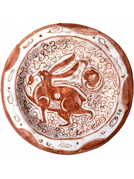 Bacini ceramici medioevali pisani - Ispano Moresco Medioevale - Lepre