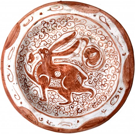 Bacini ceramici medioevali pisani - Ispano Moresco Medioevale - Lepre