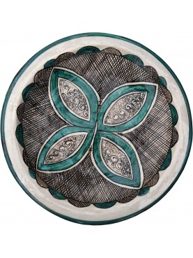 Copy of an ancient medieval dish - vegetable motif