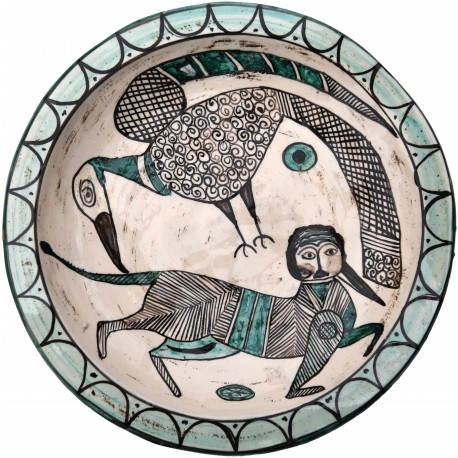 Copy of an ancient medieval dish - cow