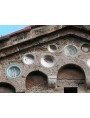 Tuscan Church with medieval dishes