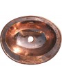 Lavandino ovale in Rame 42x32 cm