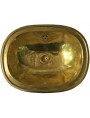 Oval brass sink hand made
