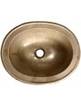 Oval brass sink