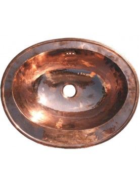 Oval copper sink