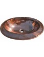 Lavandino ovale in Rame 56x42 cm