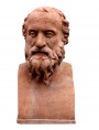 Diogenes from Sinope philosopher terracotta erma bust
