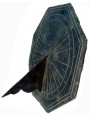 Octagonal sundial in Black slate from Liguria