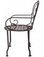Italian armchair forged iron