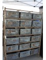 Ancient Zinc metal box FAMI brand vintage